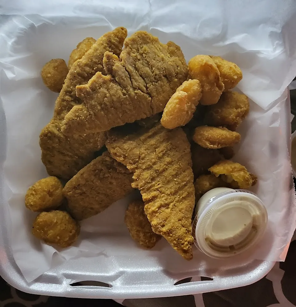 Chicken Fingers and Fried Pickles